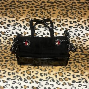Victoria's Secret Black Tote with Red Accents